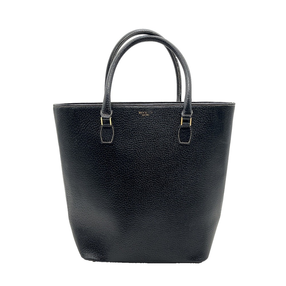 Kate Spade New York Black Pebbled Leather Shoulder Bag Gold Hardware Tote